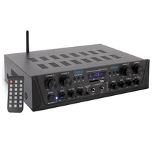 4-Channel Bluetooth Home Audio Amplifier with FM Radio