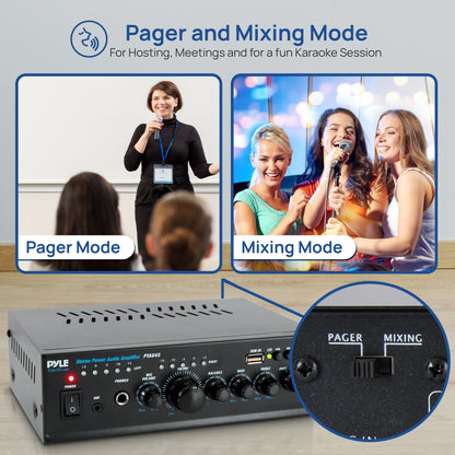 Pyle Mini Stereo Amplifiers Usb