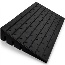 Pyle 3.0" Rise Rubber Threshold Ramp – Heavy-Duty, Easy To Install, Non-Slip Doorway Ramp For Wheelchairs, Scooters, And Strollers  (Black)
