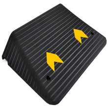 Pyle 3.5" Rise Rubber Threshold Ramp – Heavy-Duty, Easy To Install, Non-Slip Doorway Ramp For Wheelchairs, Scooters, And Strollers  (Black)