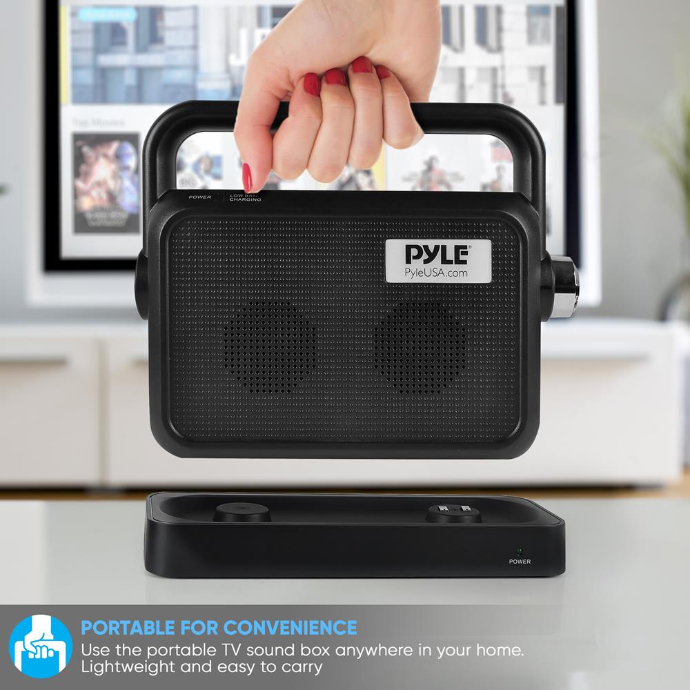 product image number 3 for Pyle Wireless & Portable Bed-Side Tv Speaker