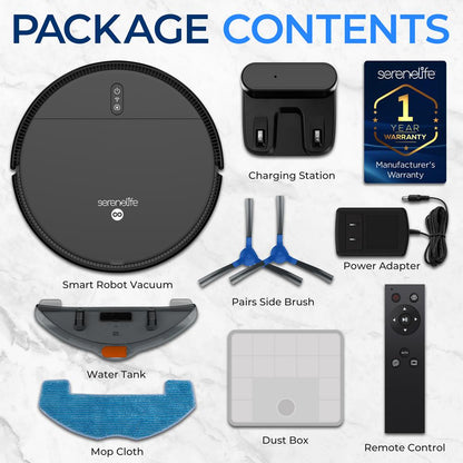 Robot Vacuum & Mop Combo, App Control, 700Pa Suction, Multi-Surface