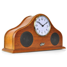 product image number 1 for Pyle Vintage Style Bluetooth Clock Speaker