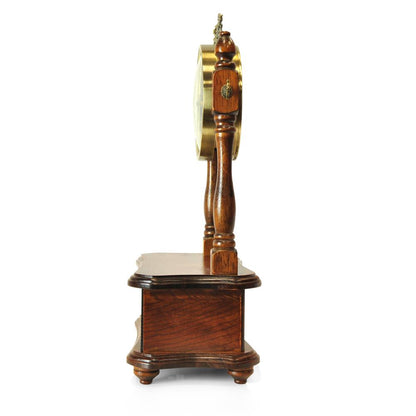 product image number 3 for Pyle Vintage Style Bluetooth Clock Speaker