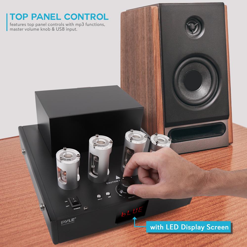 product image number 4 for Pyle Wireless Bt Tube Amplifier Stereo Receiv