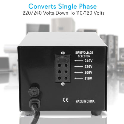 500W Voltage Converter Transformer, USB Port, Metal Housing, Compact