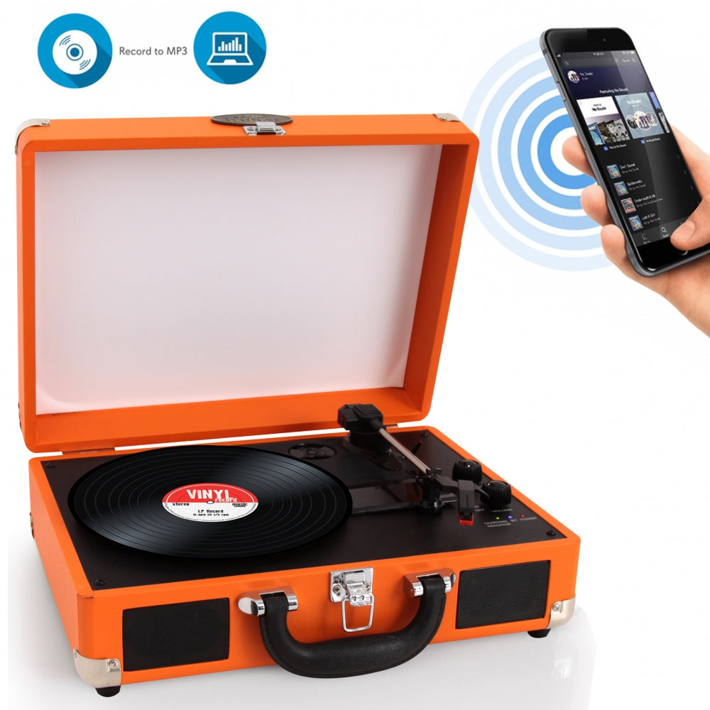 product image number 1 for Pyle Portable Record Player Turntable