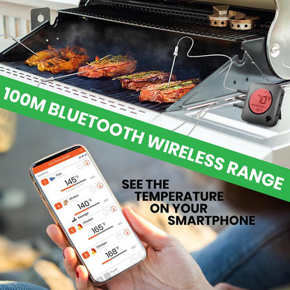 product image number 4 for NutriChef Wireless Bt Bbq Digital Thermometer
