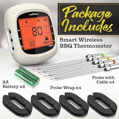 product image number 2 for NutriChef Bluetooth Bbq Digital Thermometer