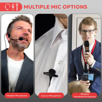 Portable PA Speaker System - Amplifies Voice - Rechargeable Battery