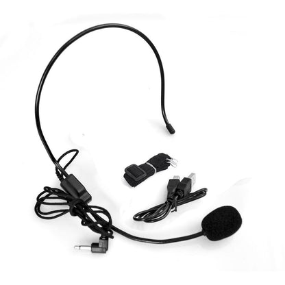 Portable Bluetooth Radio & Pa Speaker System, Compact Headset Microphone Sound Amplifier