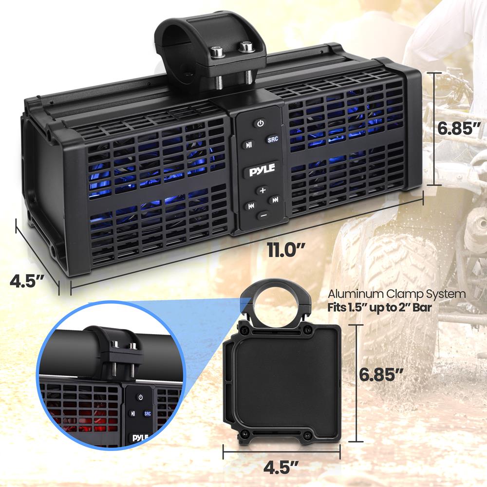 product image number 2 for Pyle Atv/Utv Powersports Soundbar System