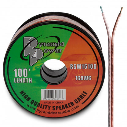 product image number 2 for Pyramid 16 Awg 100 Foot Spool High Qual.Spk Wire