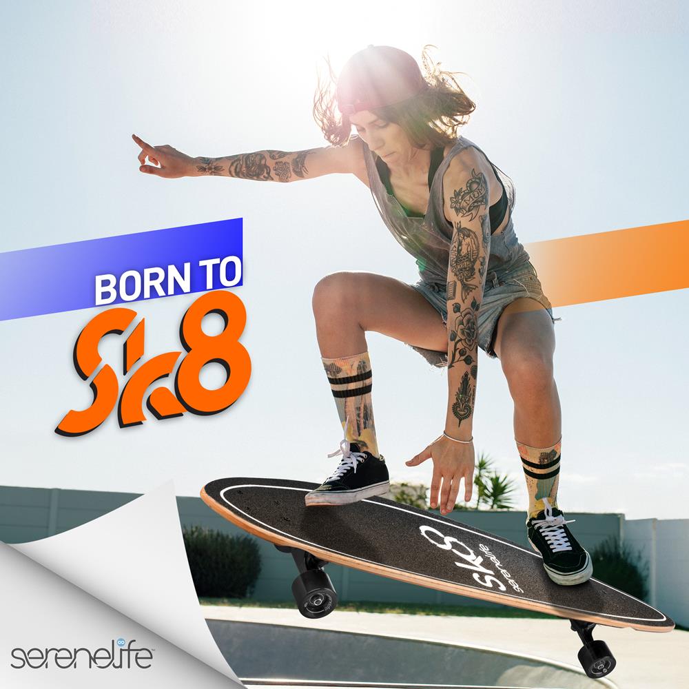 product image number 6 for SereneLife Canadian Maple Deck Skateboard