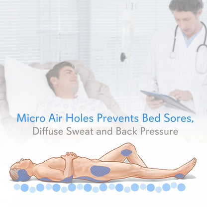 Pressure Relief Air Mattress with Pump, Medical Grade PVC, Hospital Size