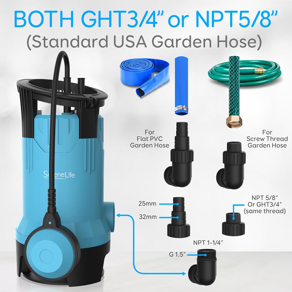 product image number 6 for SereneLife Electric Submersible Pump