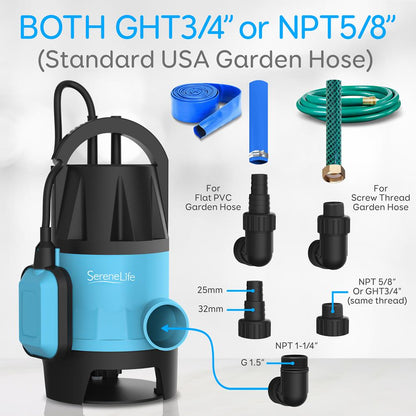 product image number 6 for SereneLife Electric Submersible Pump
