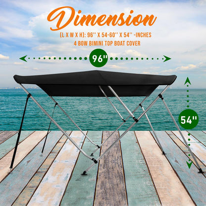product image number 2 for SereneLife 4 Bow Bimini Top