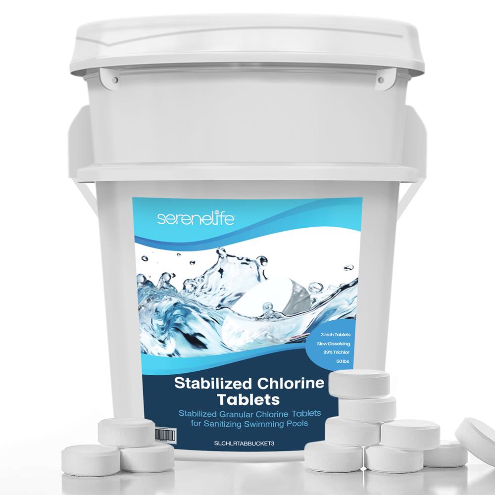product image number 1 for SereneLife Stabilized Chlorine Tablets