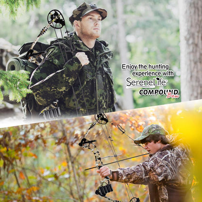 Compound Bow 320 FPS Max Speed Adjustable Draw Weight 30-70 lbs