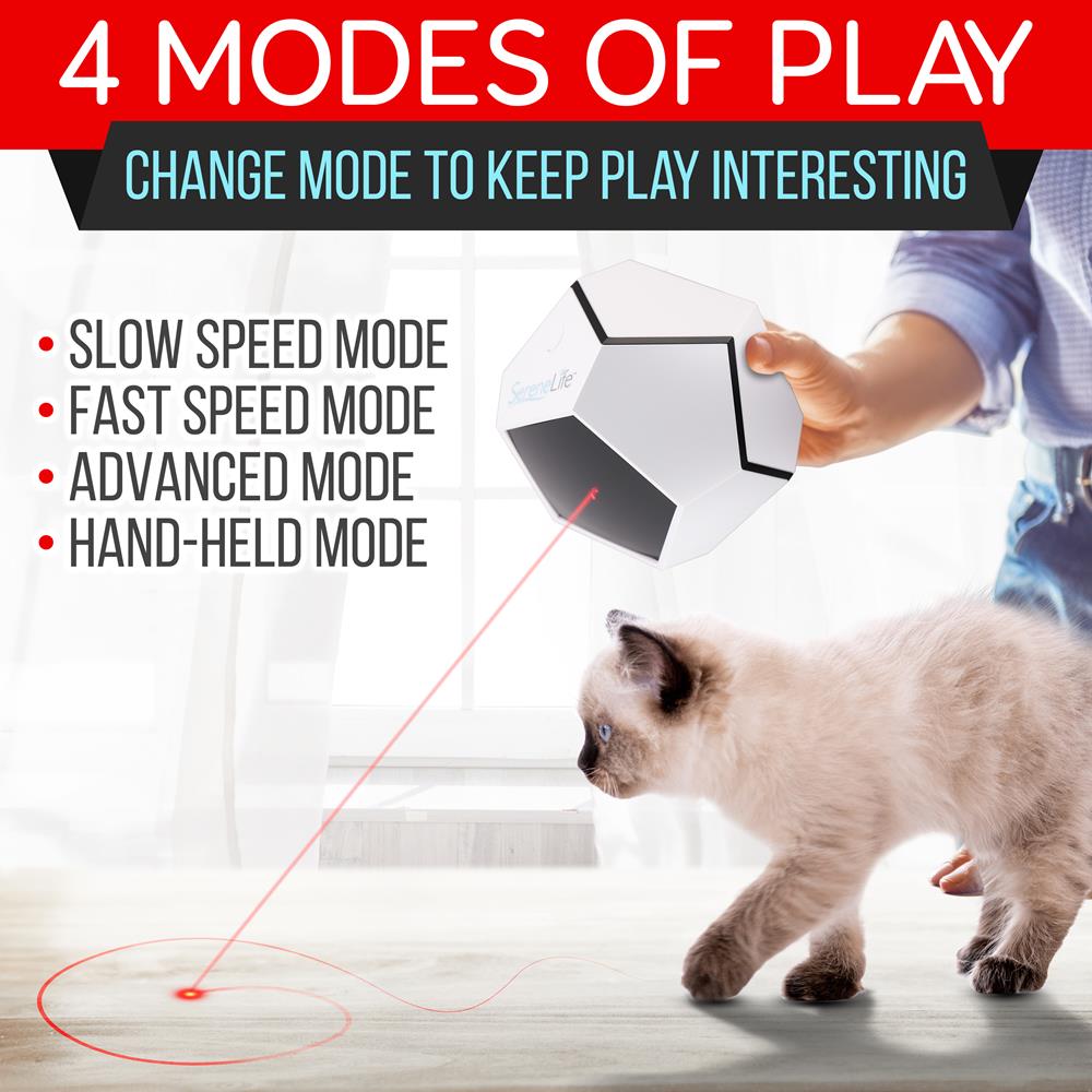 product image number 2 for SereneLife Smart Interactive Pet Laser Pointer Toy