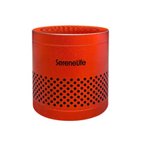 Serenelife Round Refrigerator Deodorizer, Lasts Up To 10 Years, More Effective Than Baking Soda - With Natural Bamboo Air Purifying Technology (Red)