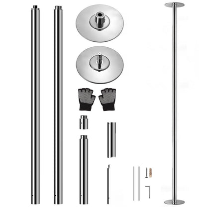 Professional Spinning Dancing Pole - Portable & Removable Fitness Pole, Great For Training & Exercise
