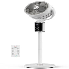 Serenelife Omni-Directional Fan With 90° Vertical And 60° Horizontal Auto Oscillation, 6 Speeds, 12-Hour Timer, And Ambient Light – Quiet 45W Fan For Home & Office (White)