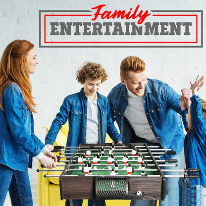Folding Foosball Table Space-Saving Foldable Design 4'x2' Indoor/Outdoor