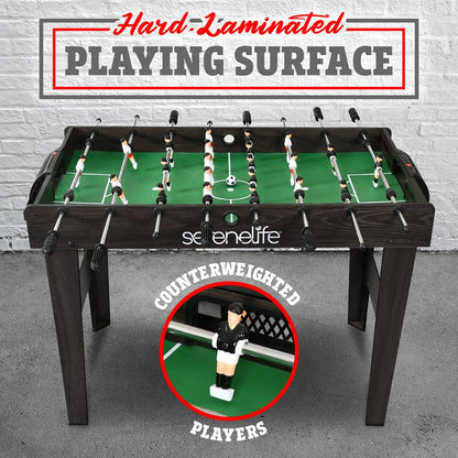 Foosball Table 48" Competition Size Durable Steel Rods