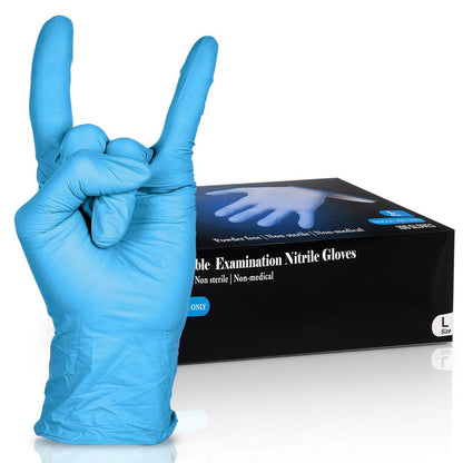 Industrial Gloves, Puncture Resistant, Textured Grip, Nitrile/Vinyl, Large