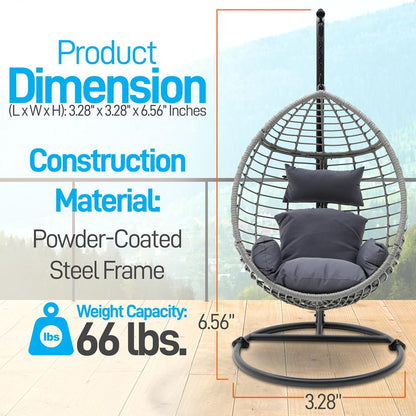 Wicker Rattan Swing Chair