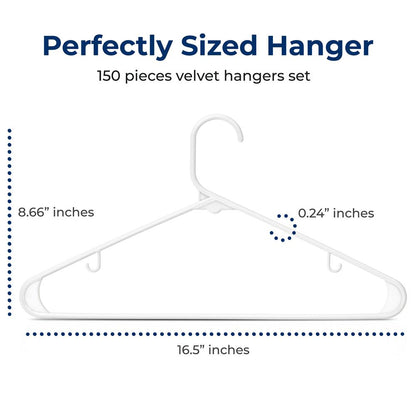 Plastic Hangerwhitepack Of 150