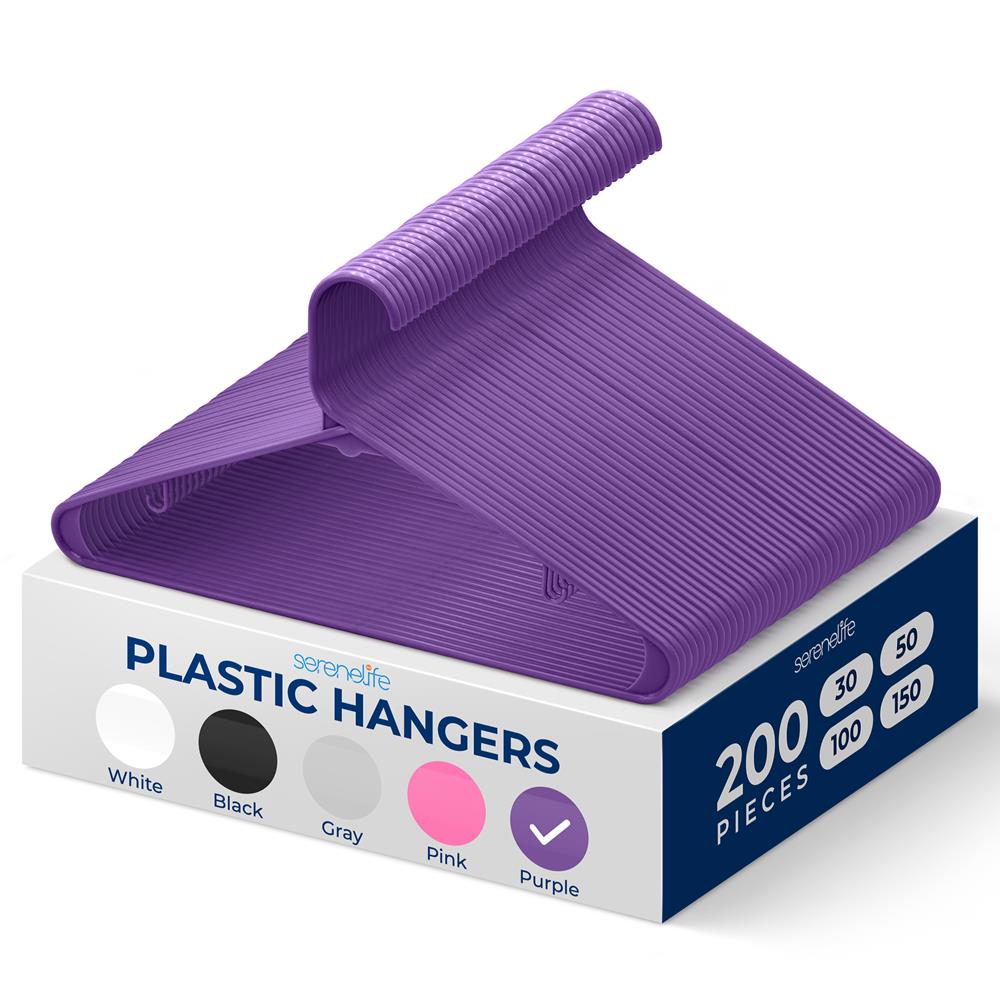 product image number 1 for SereneLife Non-Slip Plastic Hangers