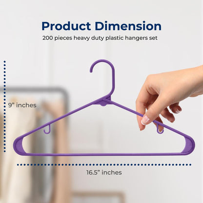 product image number 2 for SereneLife Non-Slip Plastic Hangers
