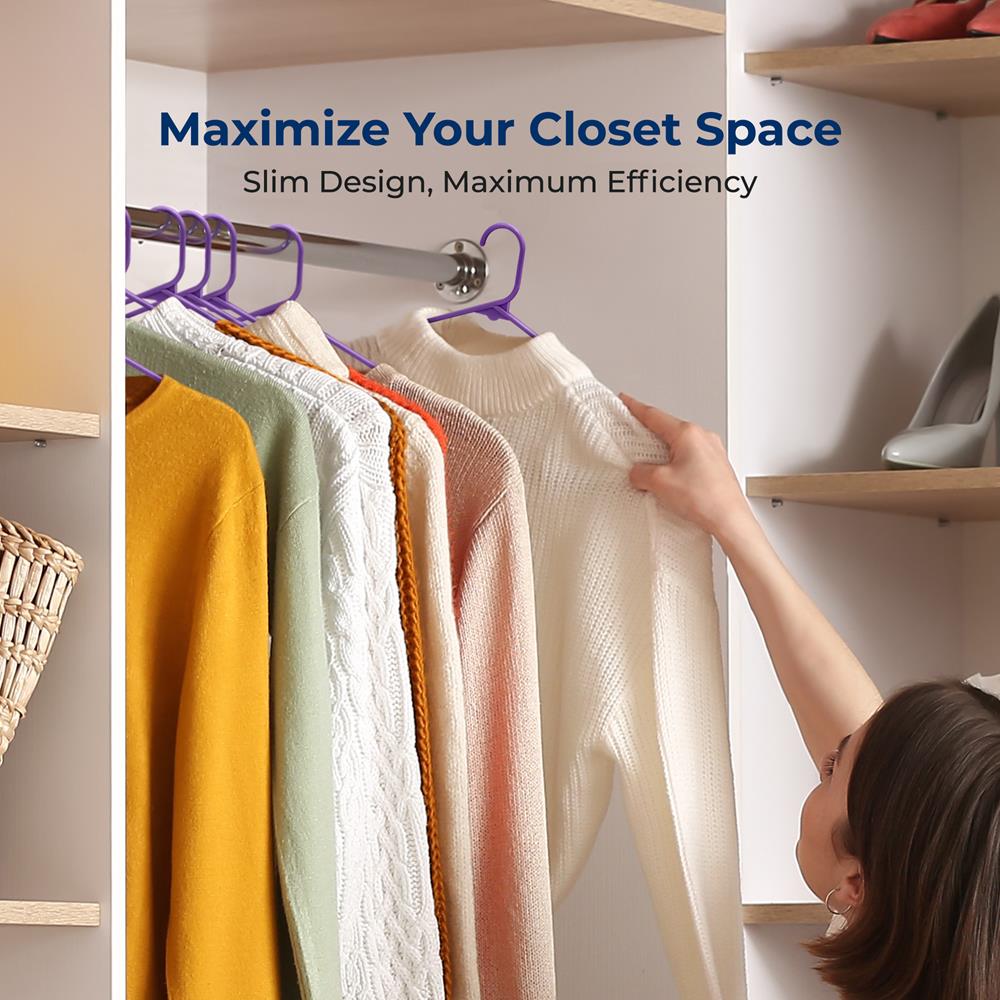 product image number 5 for SereneLife Non-Slip Plastic Hangers
