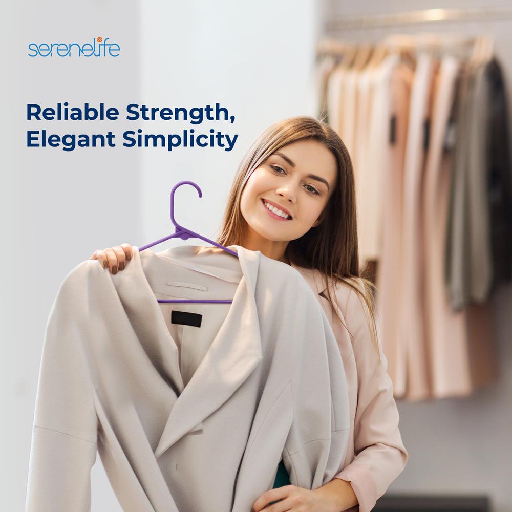 product image number 7 for SereneLife Non-Slip Plastic Hangers