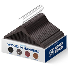 product image number 1 for SereneLife Non-Slip Wooden Hangers