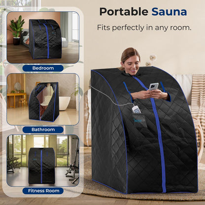 Portable Steam Home Sauna - Personal In-Home Detox Spa Steam Therapy Heated Sauna