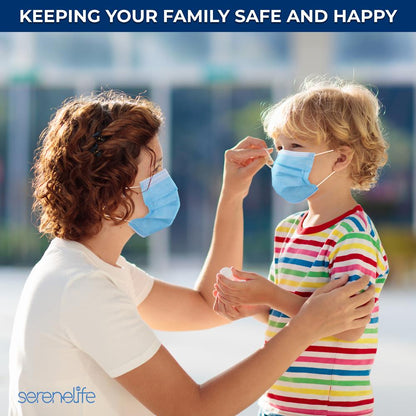 product image number 7 for SereneLife Three Layer Disposable Face Masks