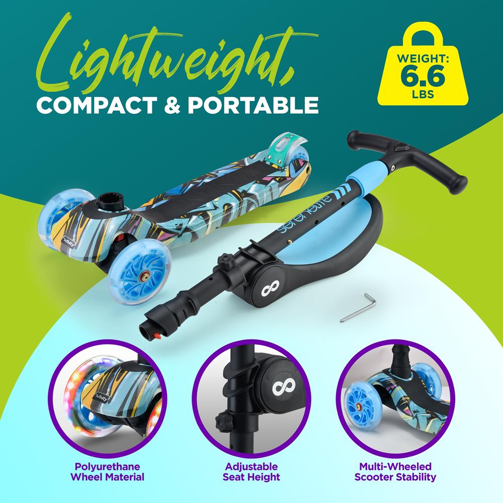 product image number 5 for SereneLife Mini Kids Toy Scooter