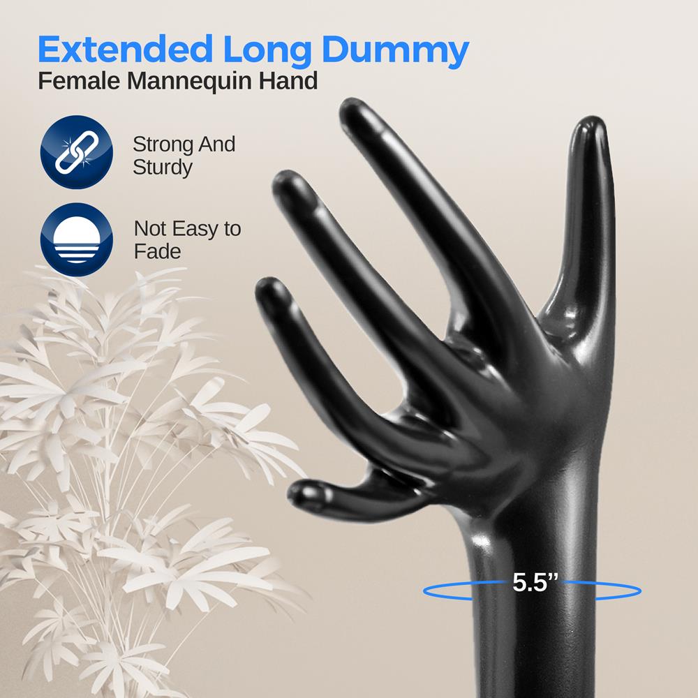 product image number 3 for SereneLife Female Mannequin Hand Display Holder Sta
