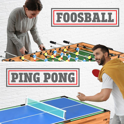 4-in-1 Game Table, Multi-Function, Sturdy Design, Indoor/Outdoor Use