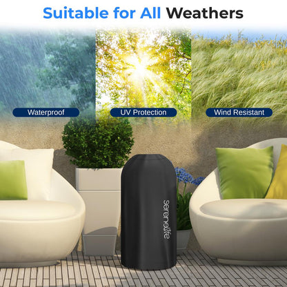 Patio Heater Cover Bag - Waterproof, Tearproof, Heavy-Duty Protection
