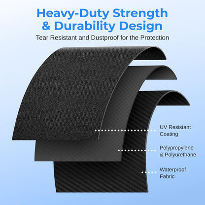 Patio Heater Cover Bag - Waterproof, Tearproof, Heavy-Duty Protection