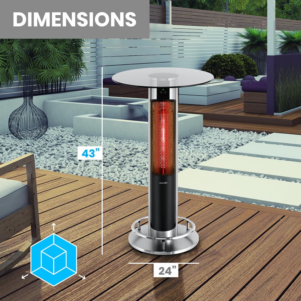 product image number 2 for SereneLife Bar Table Heater