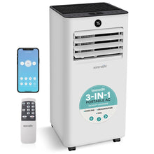 Portable Air Conditioner, Efficient Cooling, WiFi, 10,000 BTU, Gray