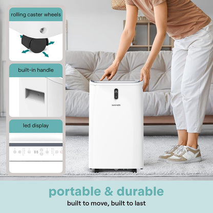 Portable Air Conditioner 12000 BTU Efficient Cooling White
