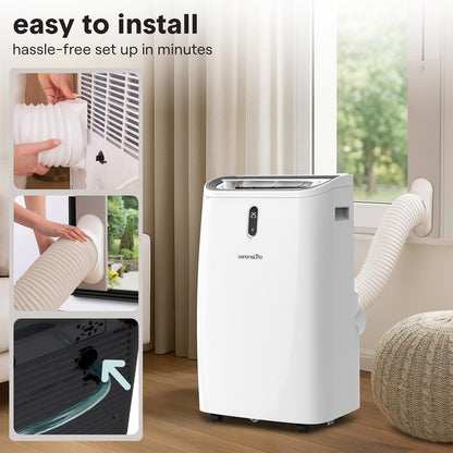 Portable Air Conditioner 12000 BTU Efficient Cooling White