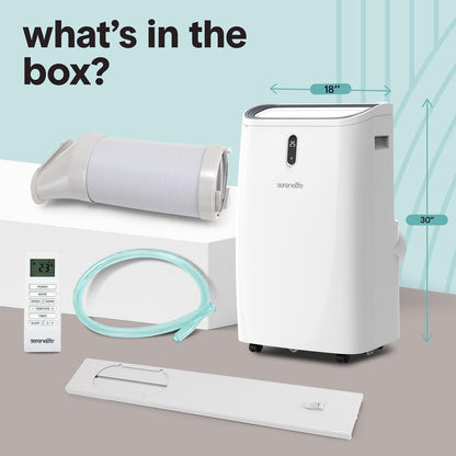 Portable Air Conditioner 12000 BTU Efficient Cooling White